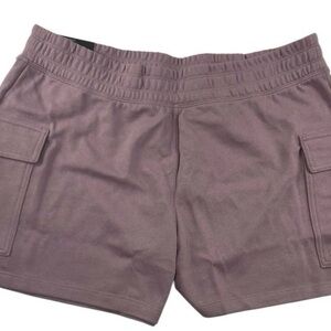 DKNY Women's French Terry Classic Fit Ultra-Soft Cargo Short NWT